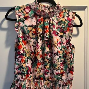 Colorful J Crew blouse size 0P